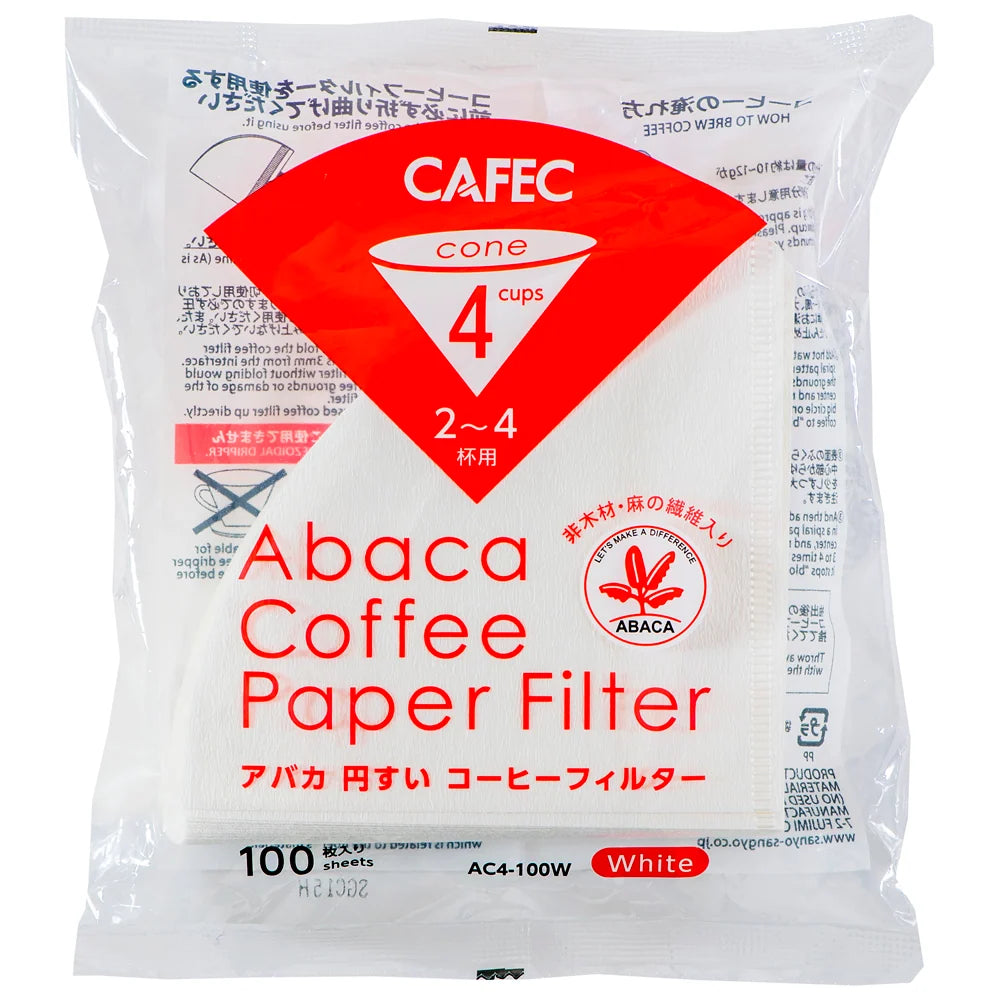 Abaca Filterpapier Cup 4, 100 pcs. - Pour-over (V60)