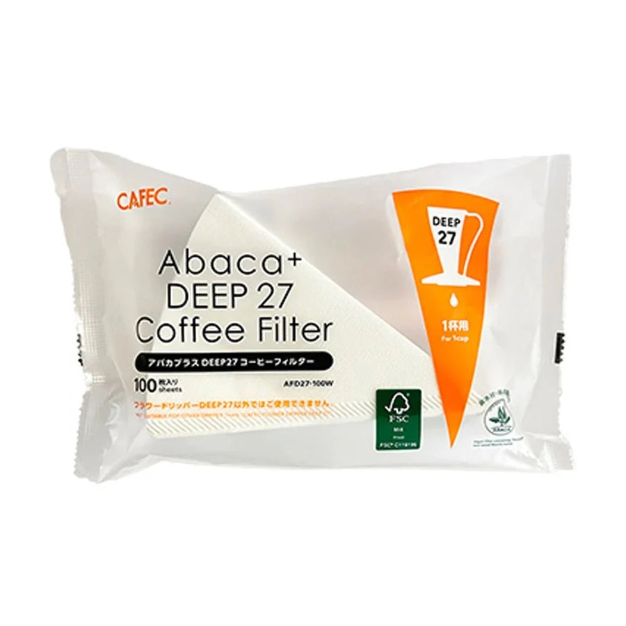 CAFEC Abaca+ Filter Papers for Deep 27 – 100 pcs, Optimized Flow Control