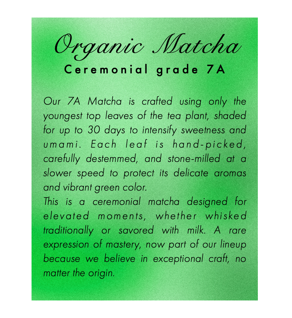 Organic premium ceremonial Matcha
